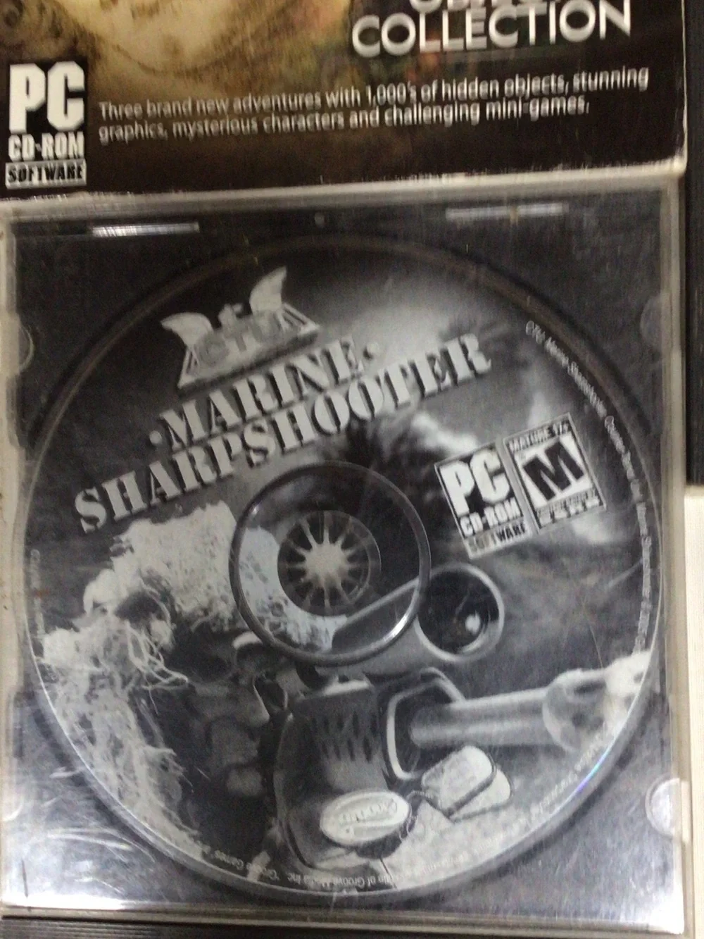 Marine Sharpshooter PC Game Disc - Black. Vintage  games